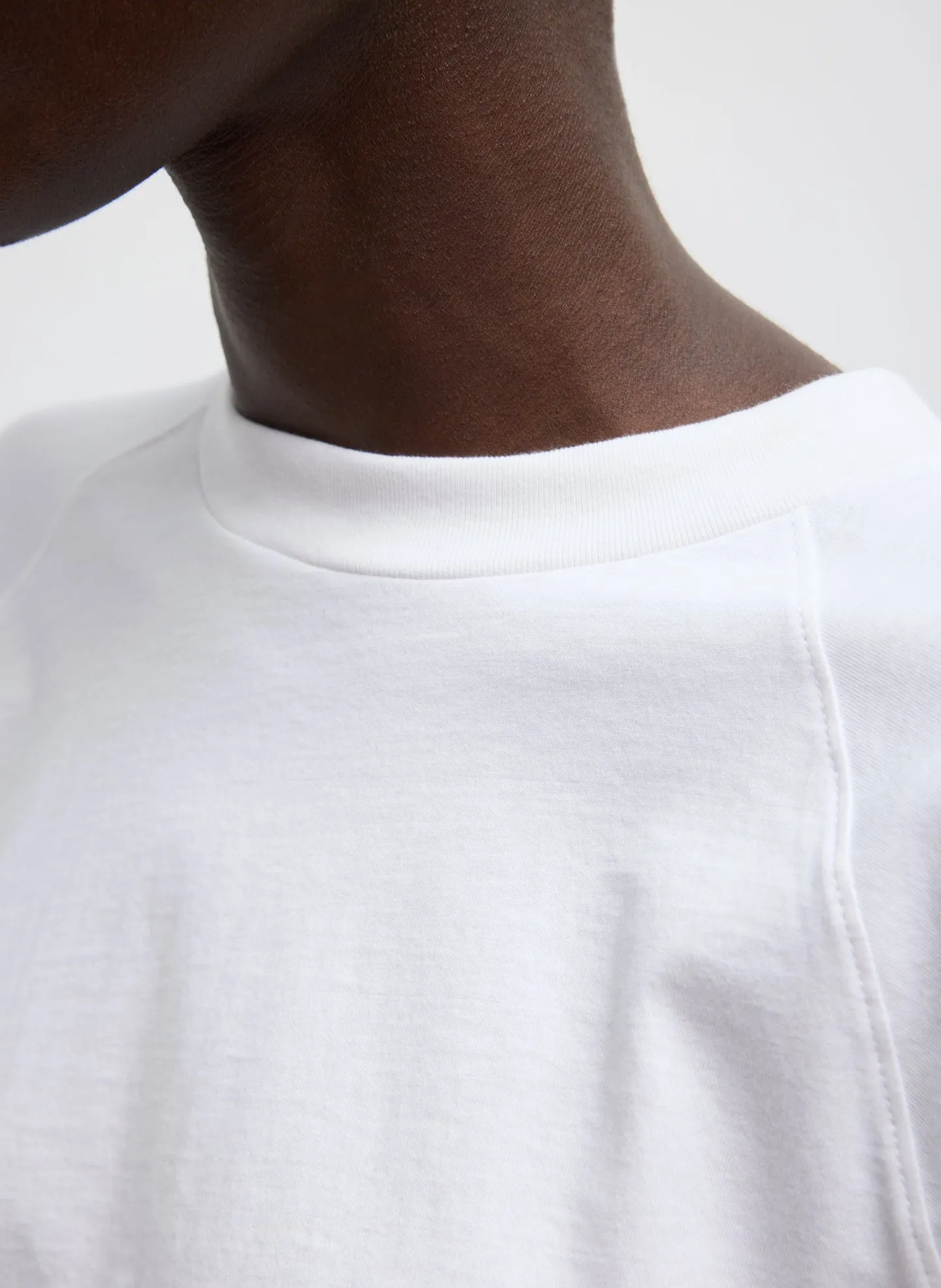 Short Sleeve T-Shirt With Shirred Back sold by Tibi product image thumbnail 5
