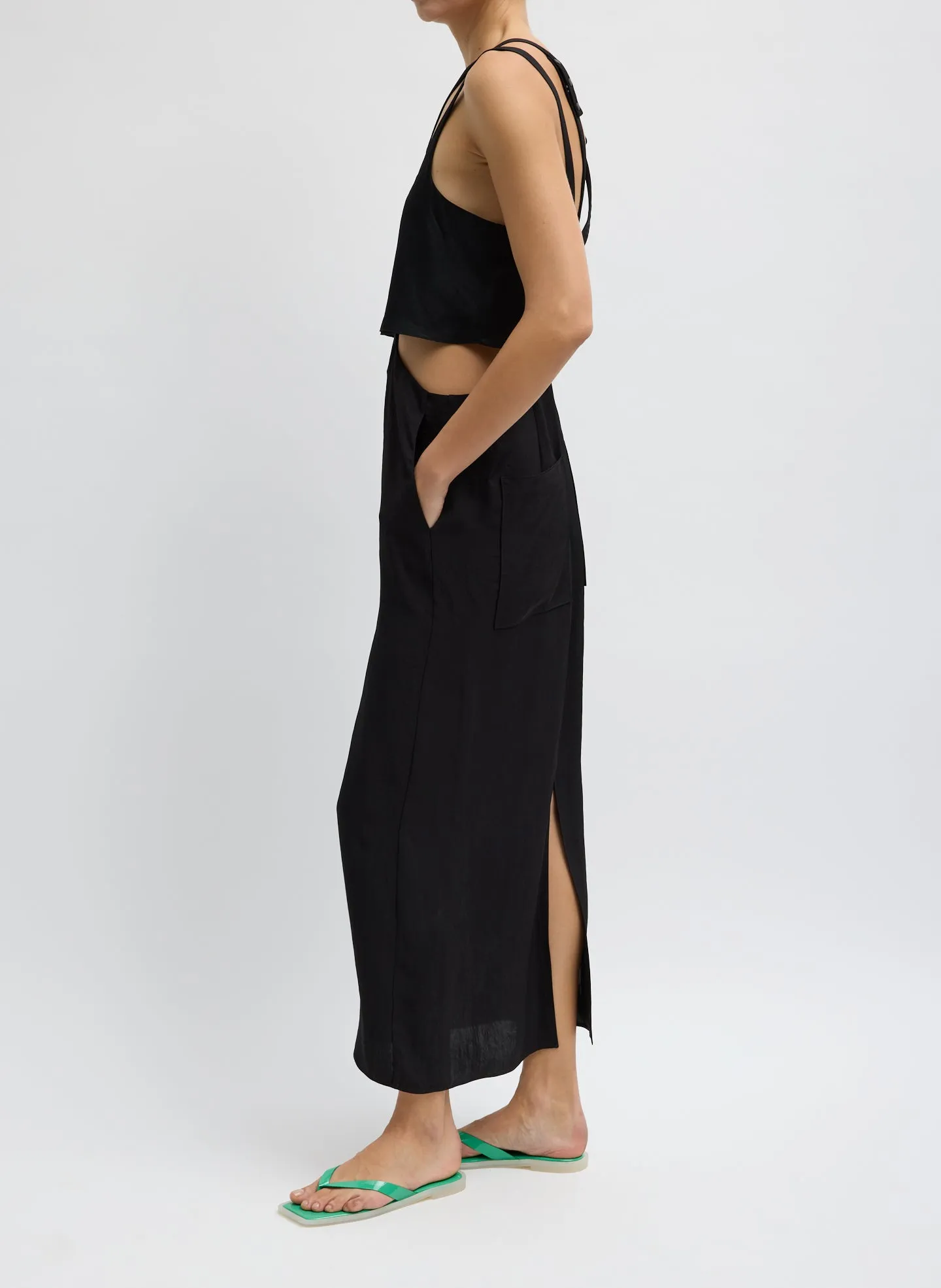 Summer Acetate Crinkle Overall Skirt sold by Tibi product image thumbnail 2