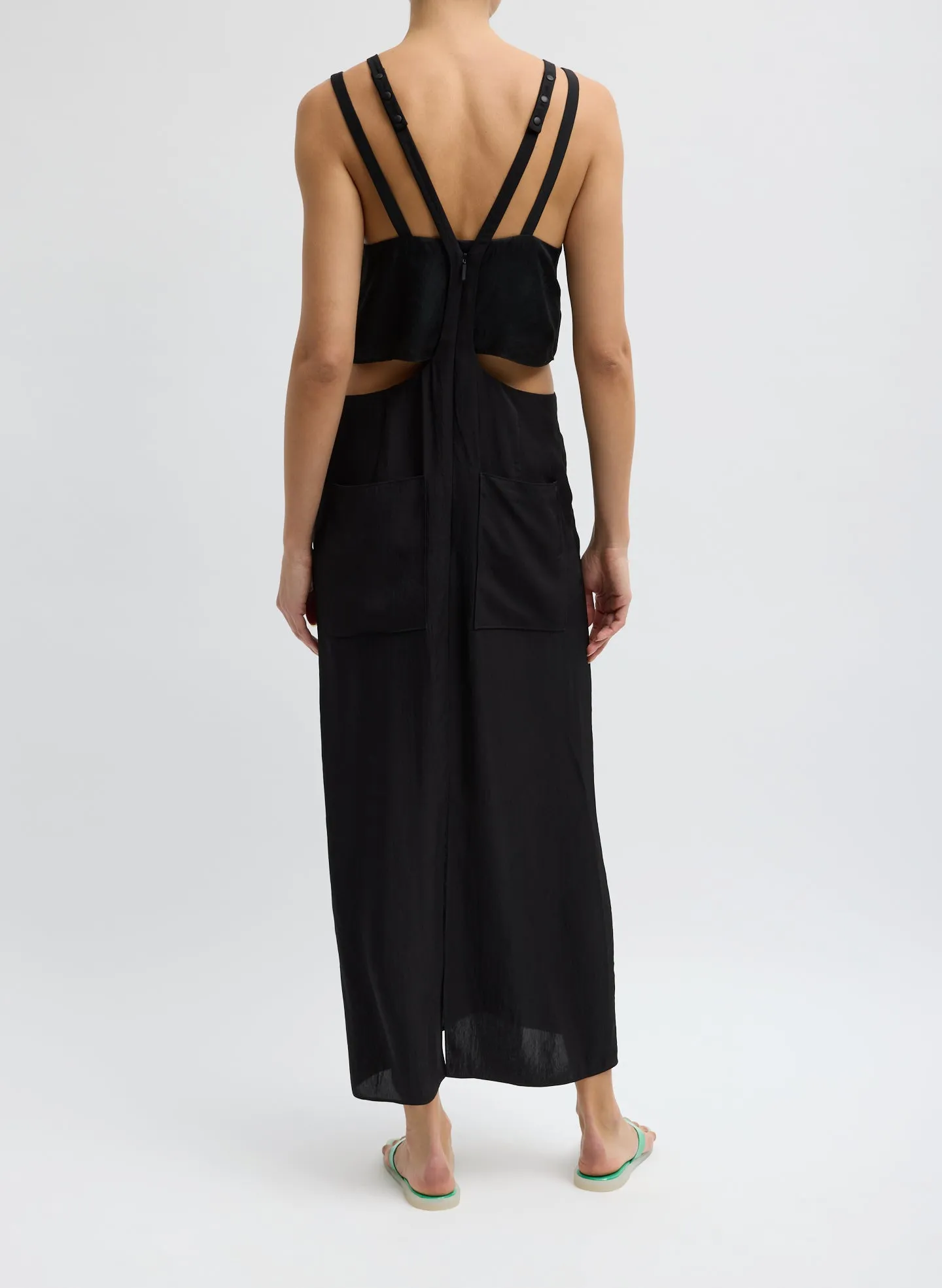 Summer Acetate Crinkle Overall Skirt sold by Tibi product image thumbnail 3