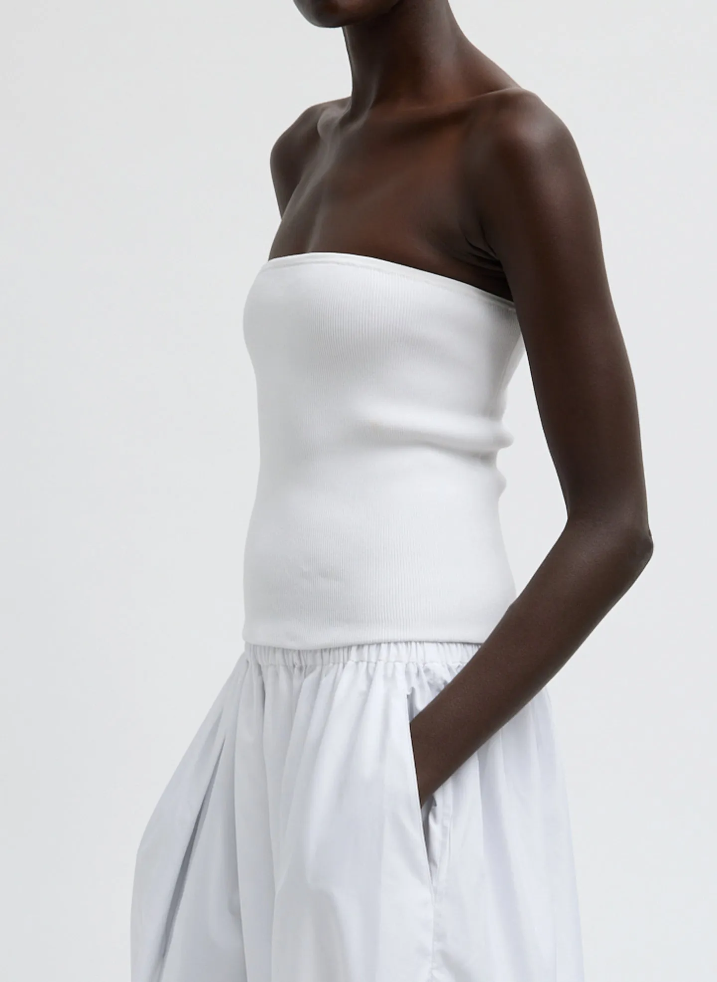 Ribbed Sweater Tube Top sold by Tibi product image thumbnail 2