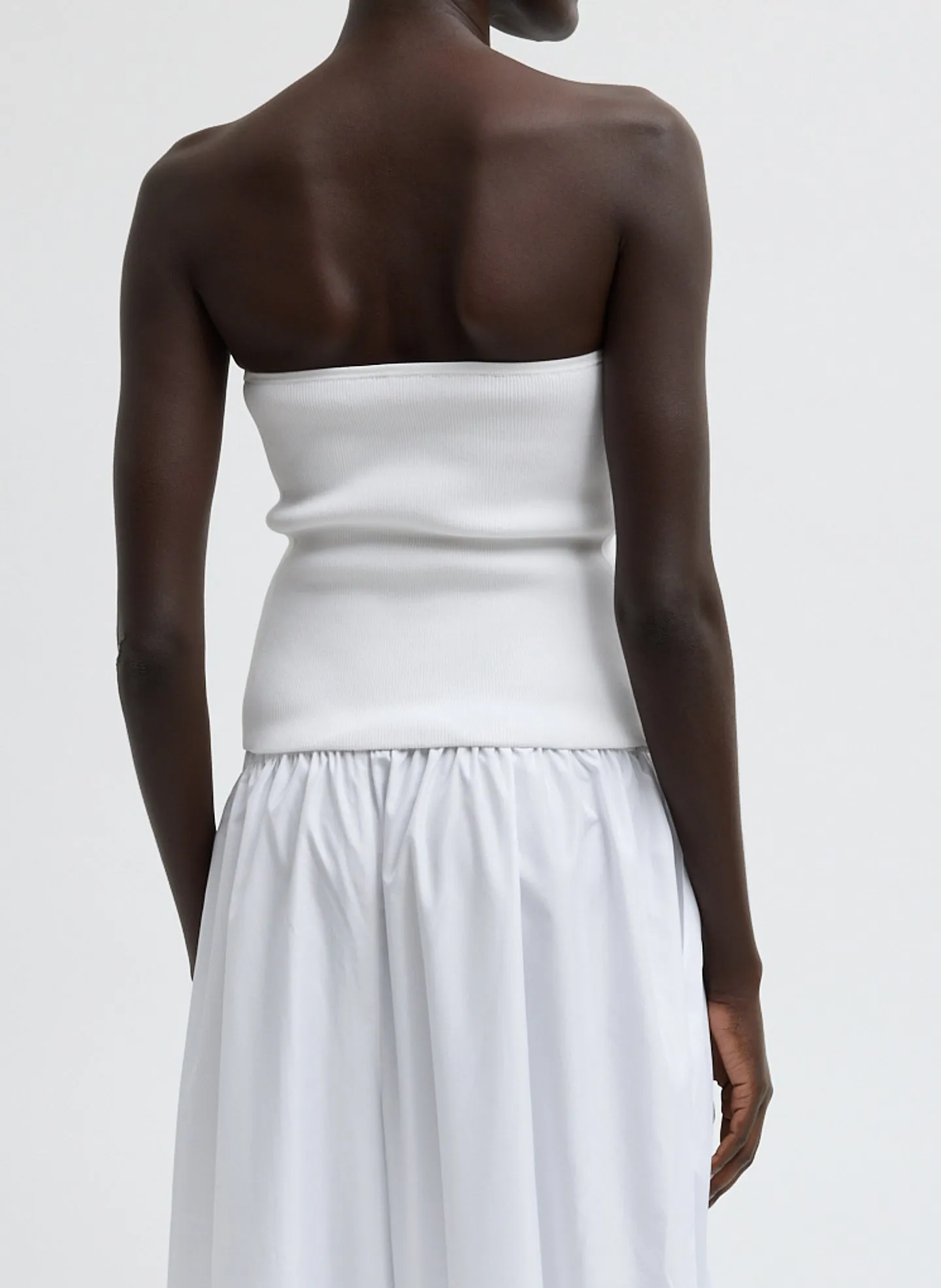 Ribbed Sweater Tube Top sold by Tibi product image thumbnail 3