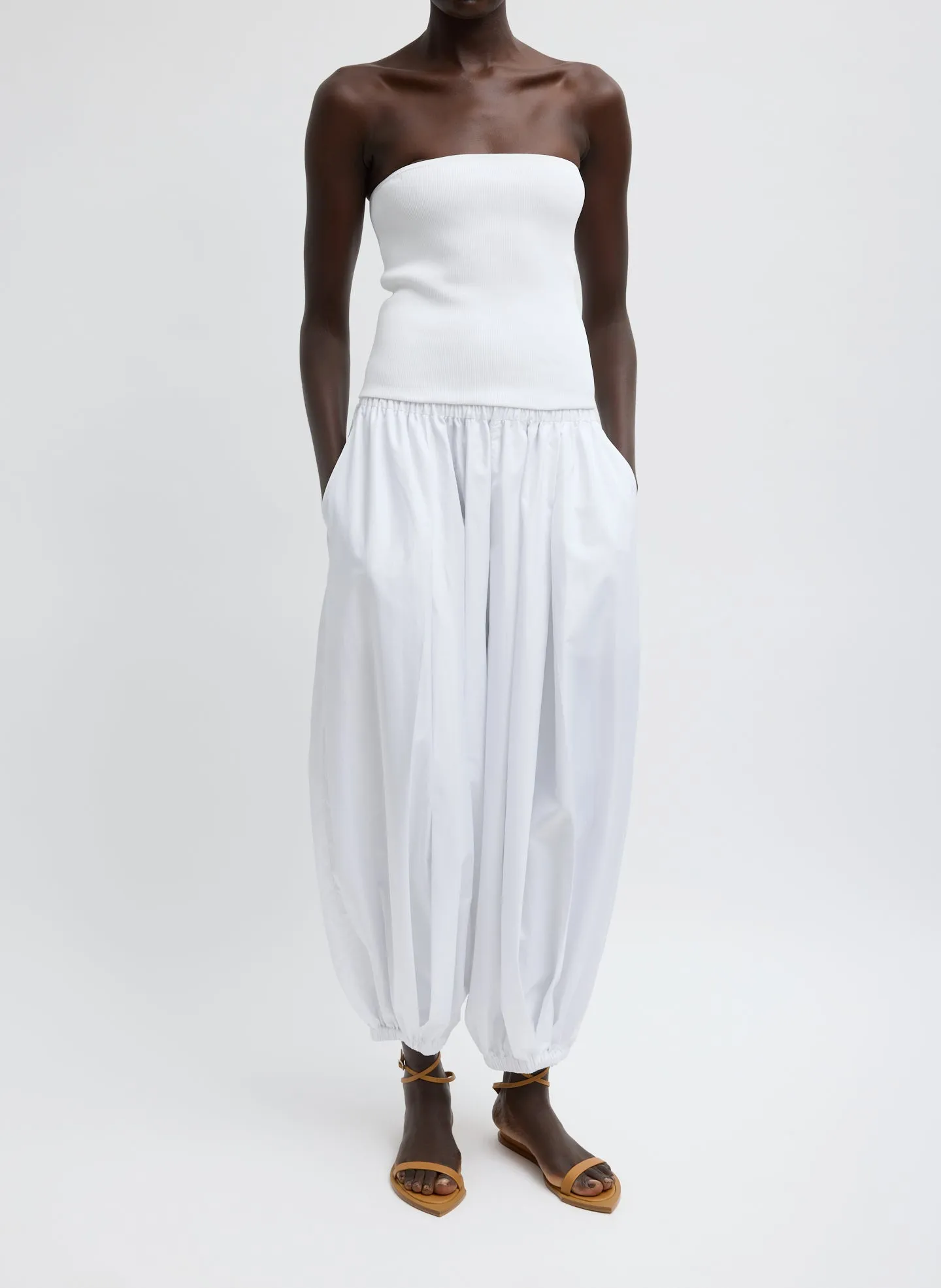 Ribbed Sweater Tube Top sold by Tibi product image thumbnail 4