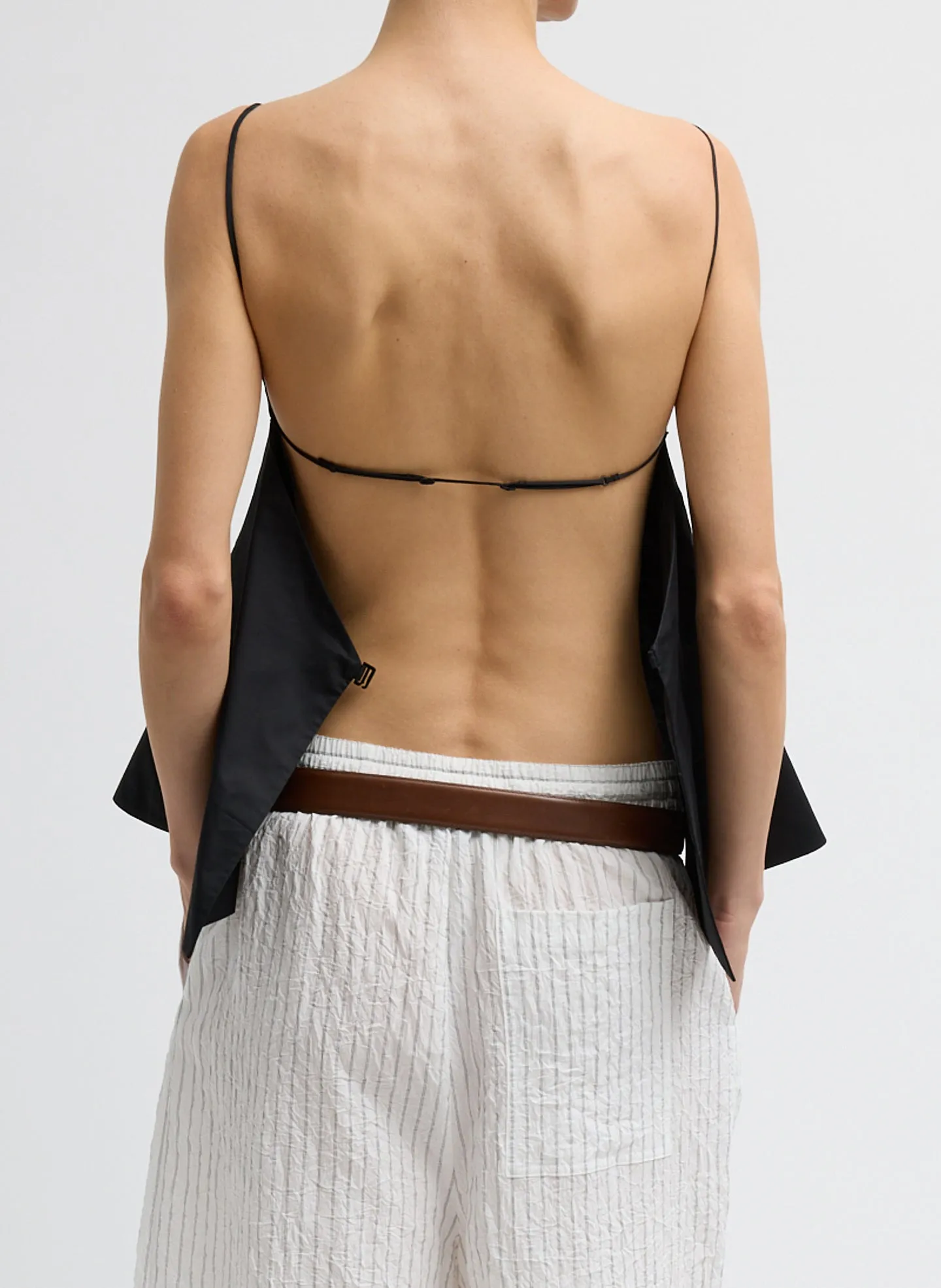 Eco Poplin Strappy Open Back Top sold by Tibi product image thumbnail 4