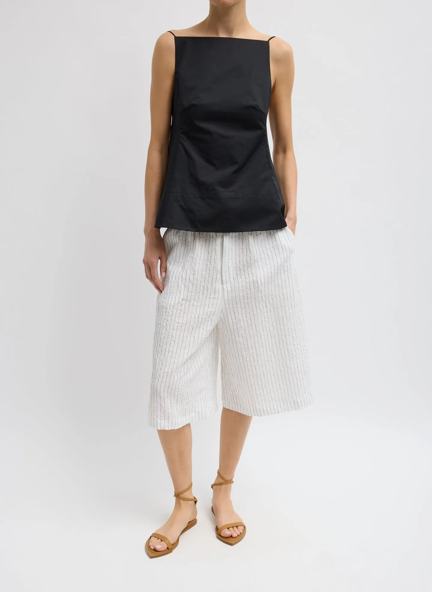Eco Poplin Strappy Open Back Top sold by Tibi product image thumbnail 5