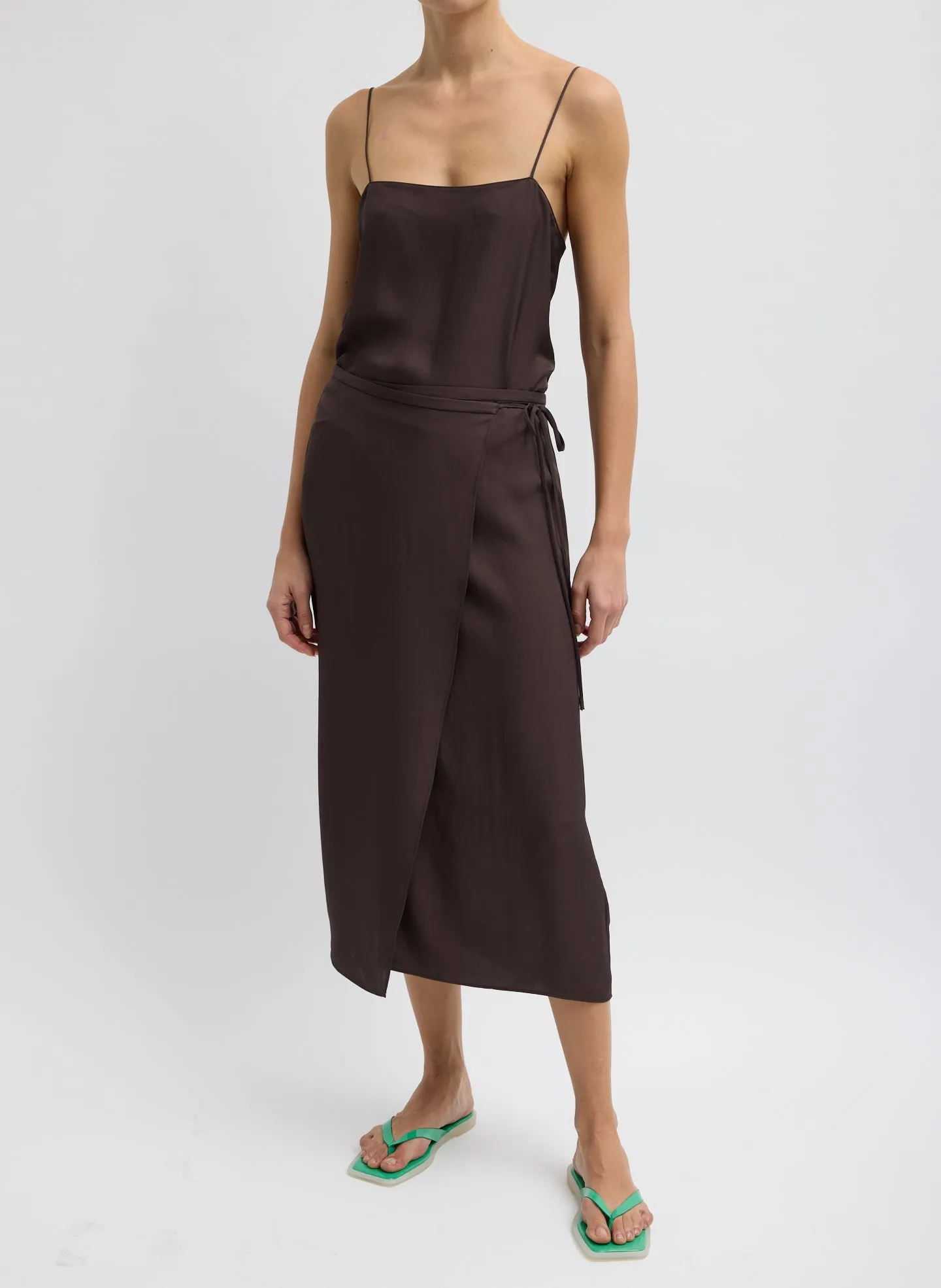 Summer Slip Wrap Skirt sold by Tibi product image thumbnail 5