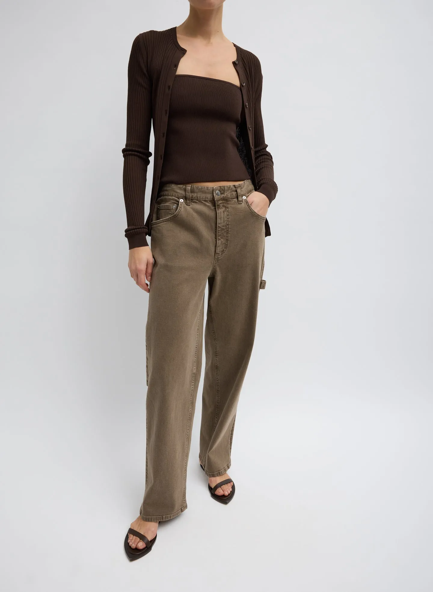 Ribbed Sweater Tube Top sold by Tibi product image thumbnail 4