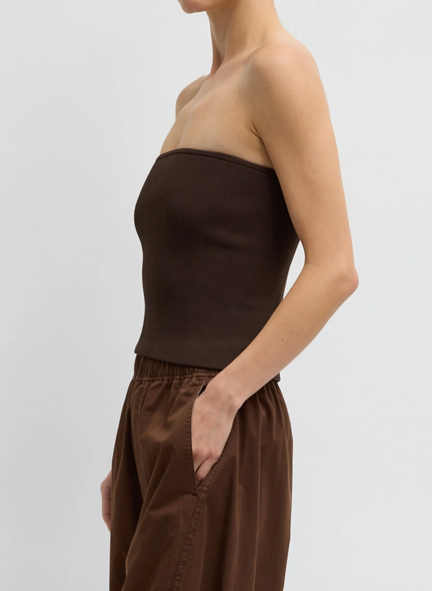 Ribbed Sweater Tube Top sold by Tibi product image thumbnail 2