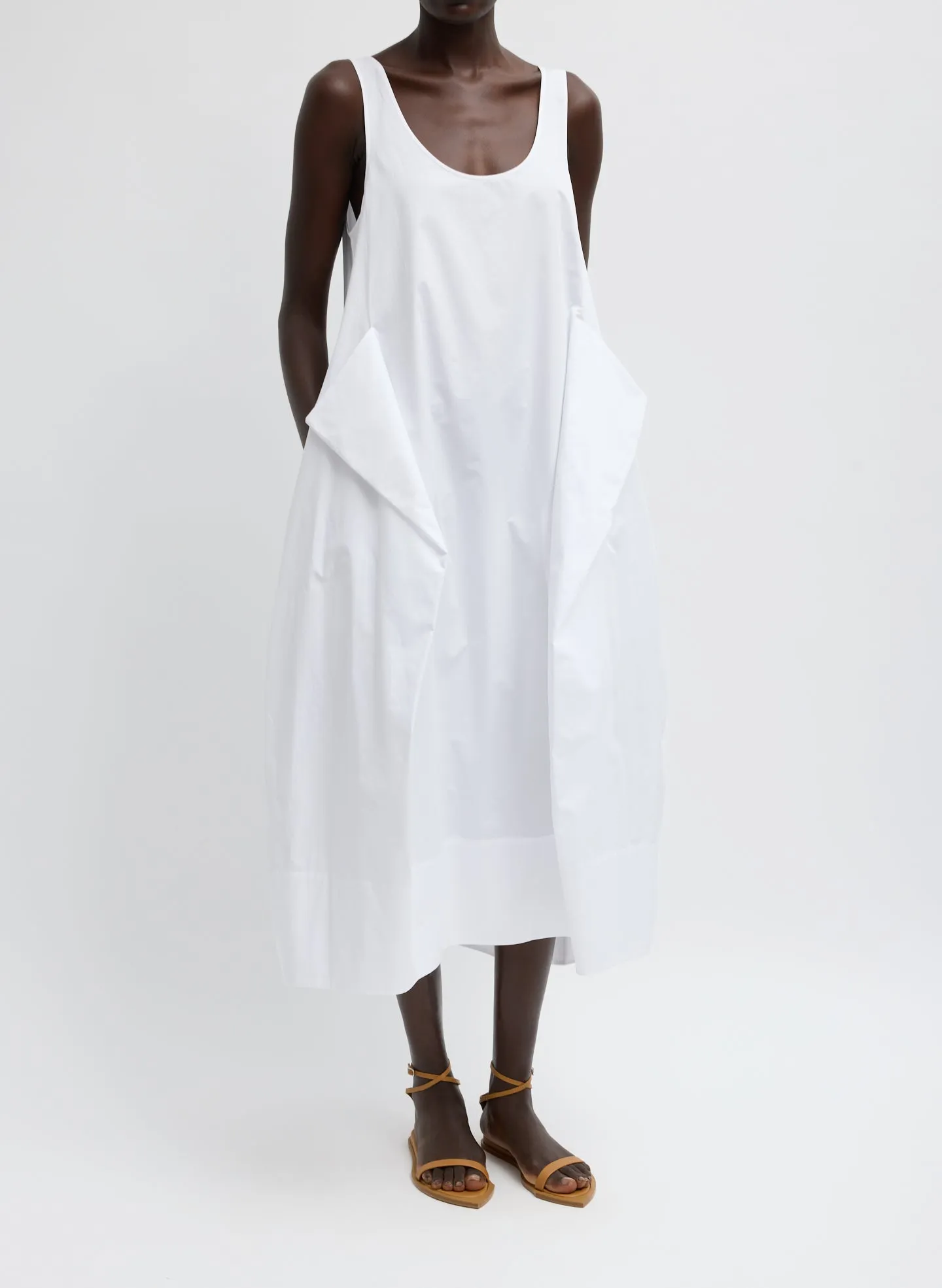 Eco Poplin Tank Dress sold by Tibi