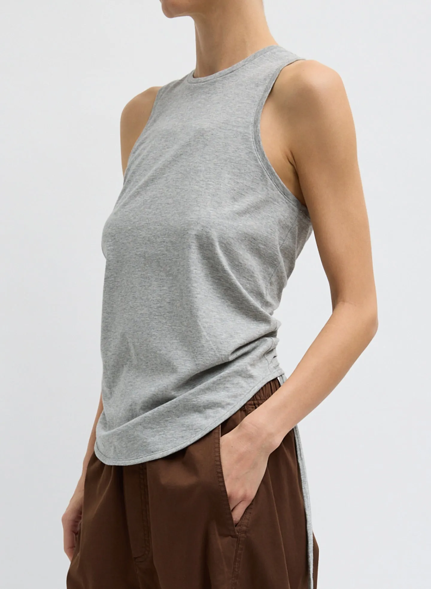 Shirred Back Tank sold by Tibi product image thumbnail 3