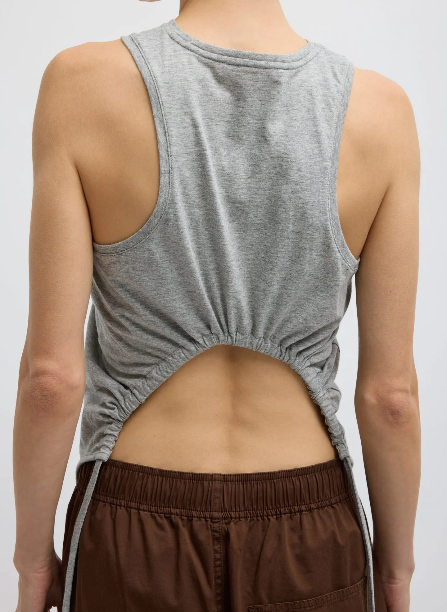 Shirred Back Tank sold by Tibi product image thumbnail 4