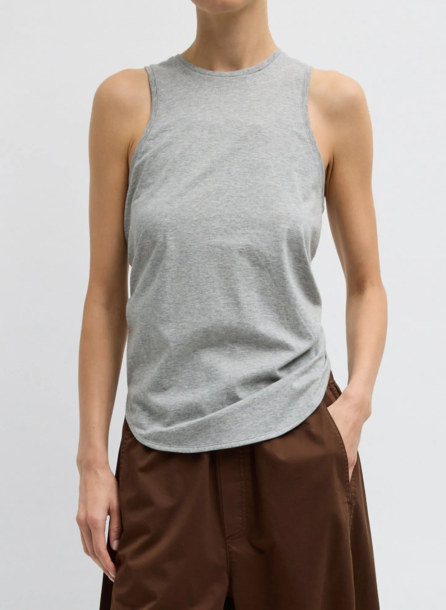 Shirred Back Tank sold by Tibi