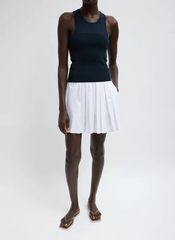 Summer Nylon Pull On Mini Skirt made by Tibi