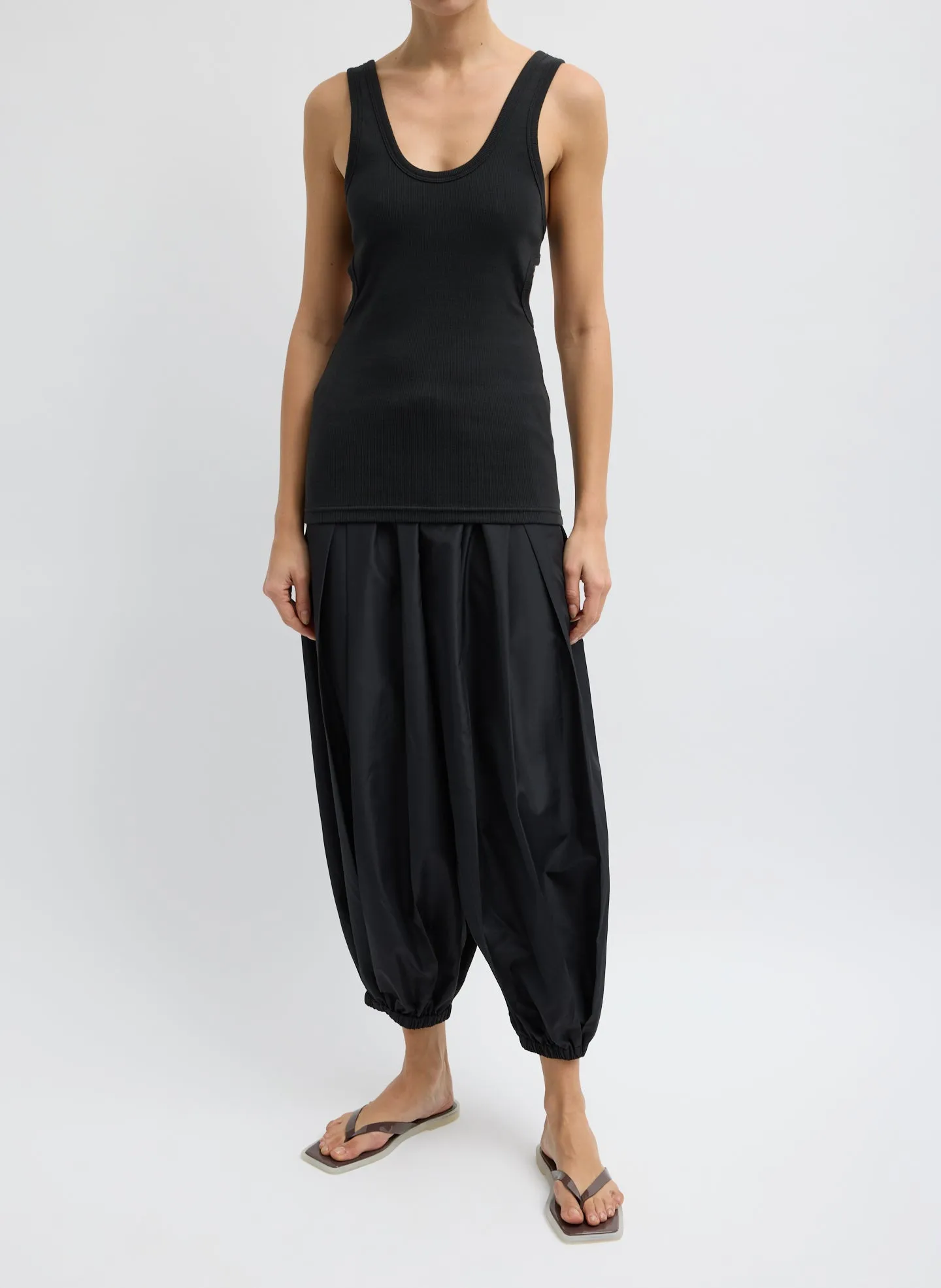 Ribbed Racerback Tank sold by Tibi product image thumbnail 5