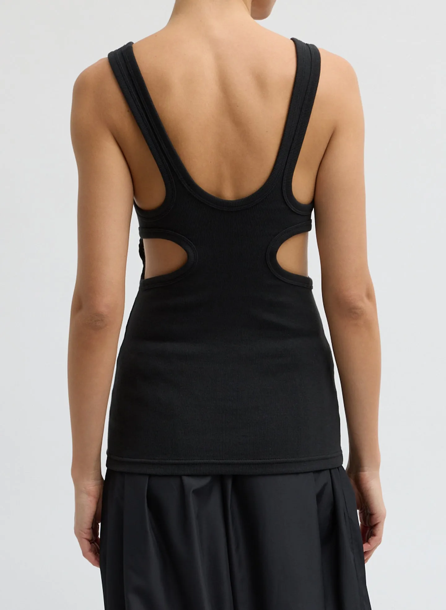 Ribbed Racerback Tank sold by Tibi product image thumbnail 4