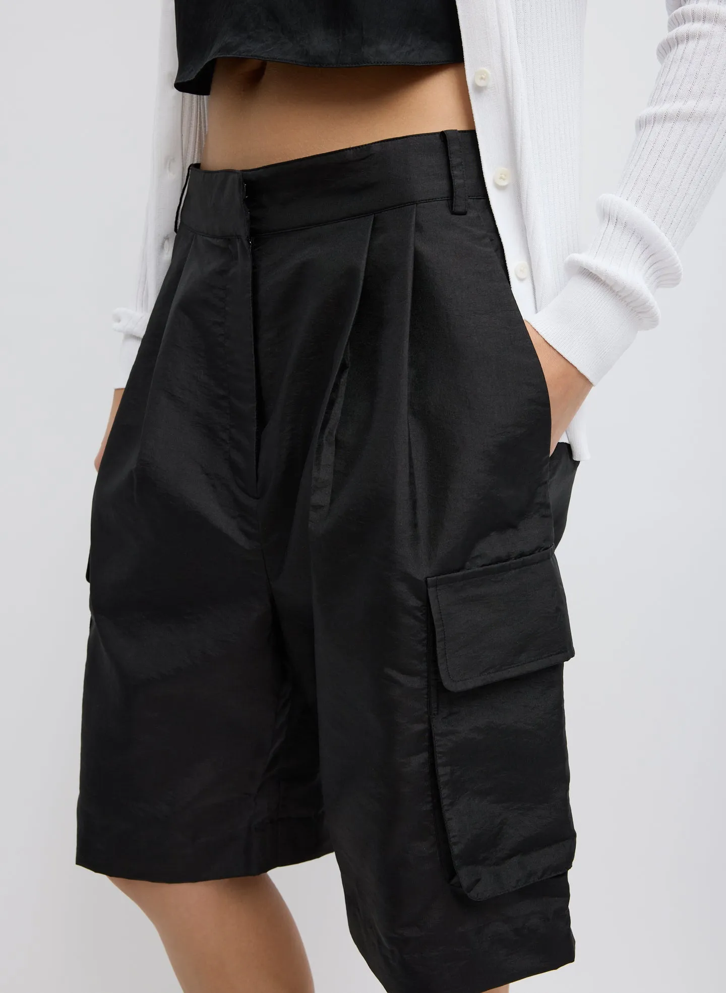 Crispy Nylon Stella Short sold by Tibi product image thumbnail 4