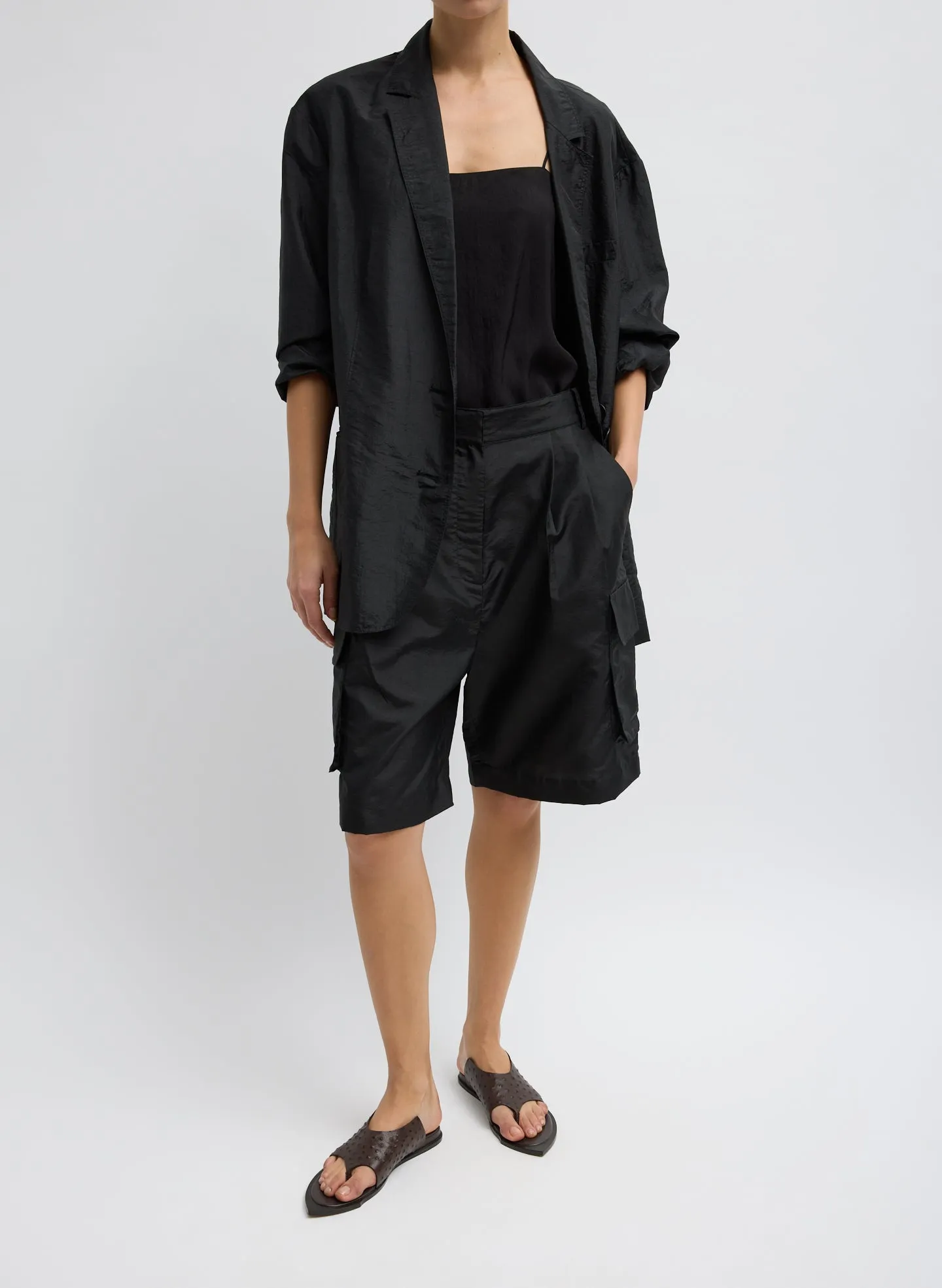 Crispy Nylon Stella Short sold by Tibi product image thumbnail 5