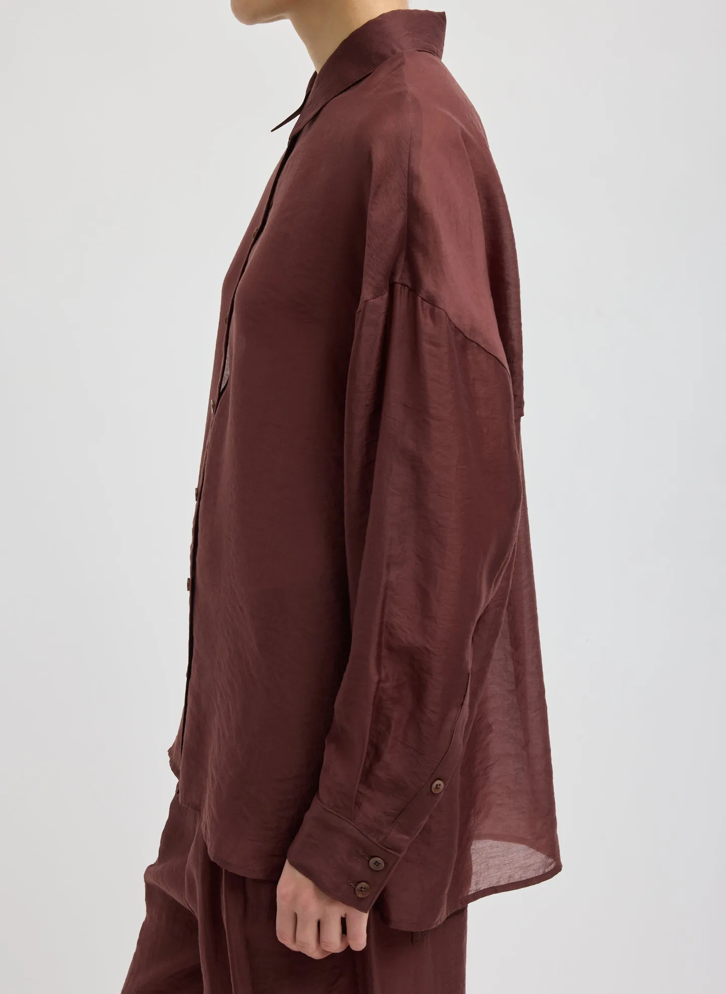 Summer Voile Oversized Shirt sold by Tibi product image thumbnail 3