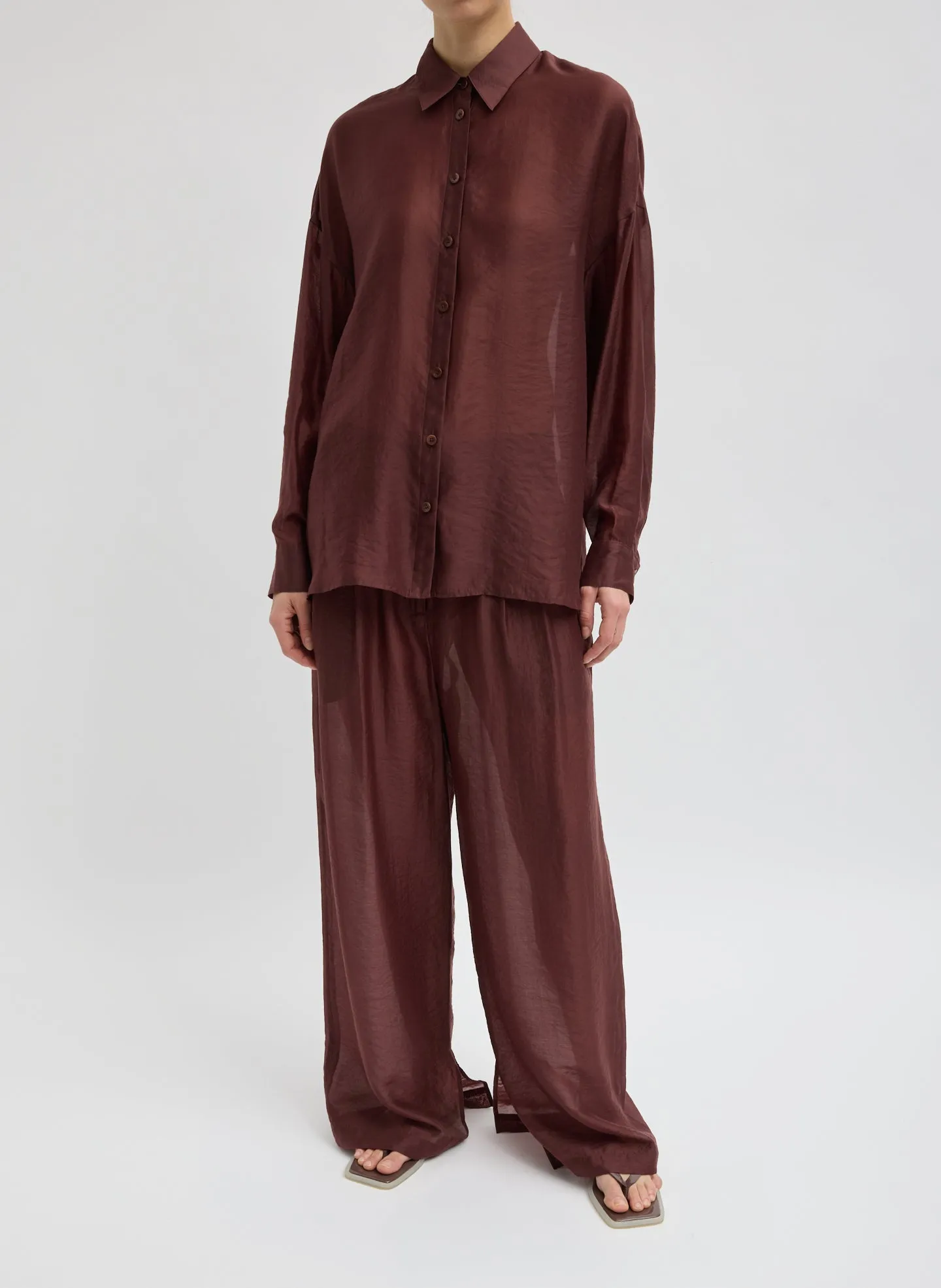 Summer Voile Oversized Shirt sold by Tibi product image thumbnail 5