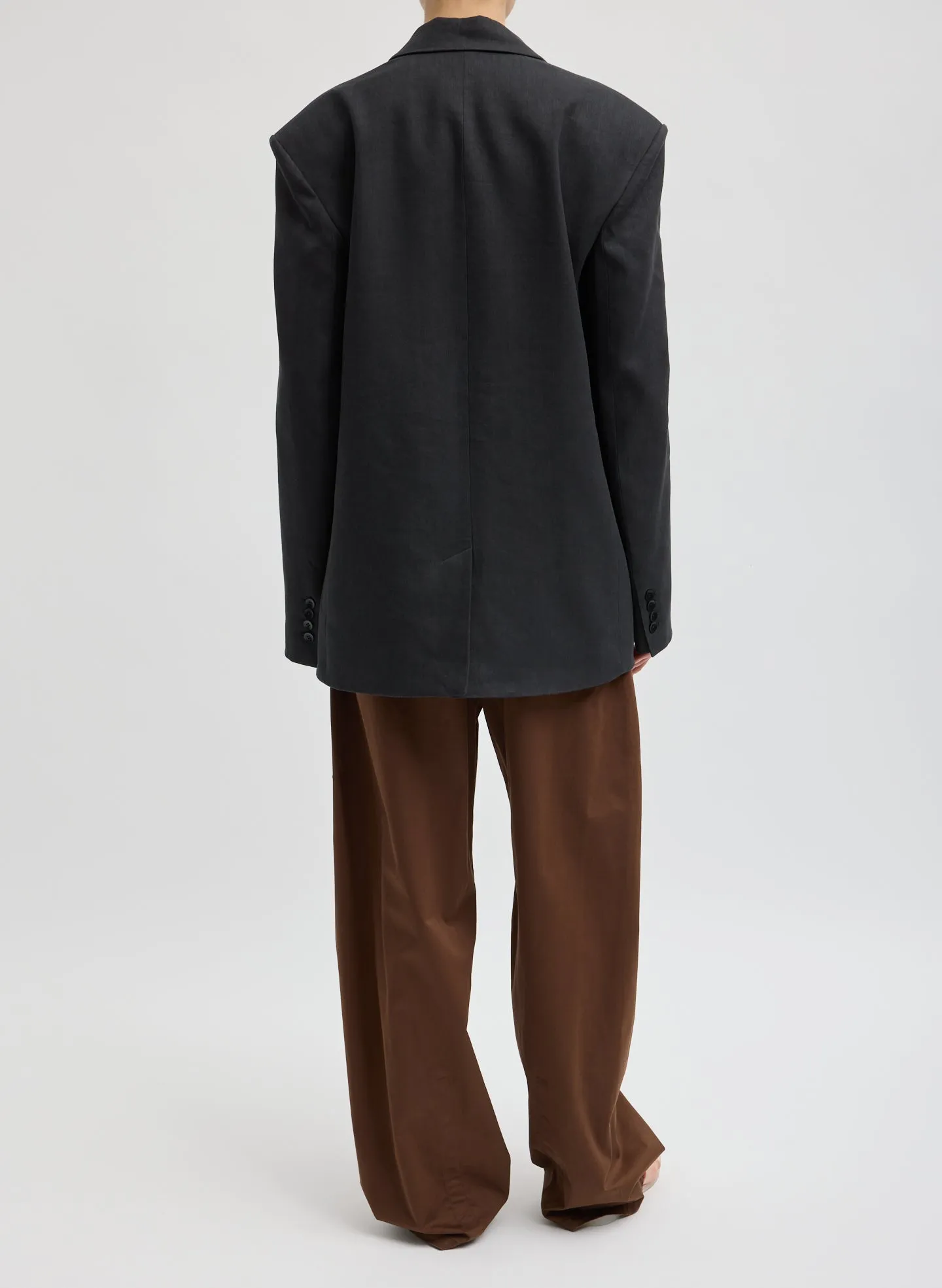 Stretch Linen Viscose Side Cut Blazer sold by Tibi product image thumbnail 3