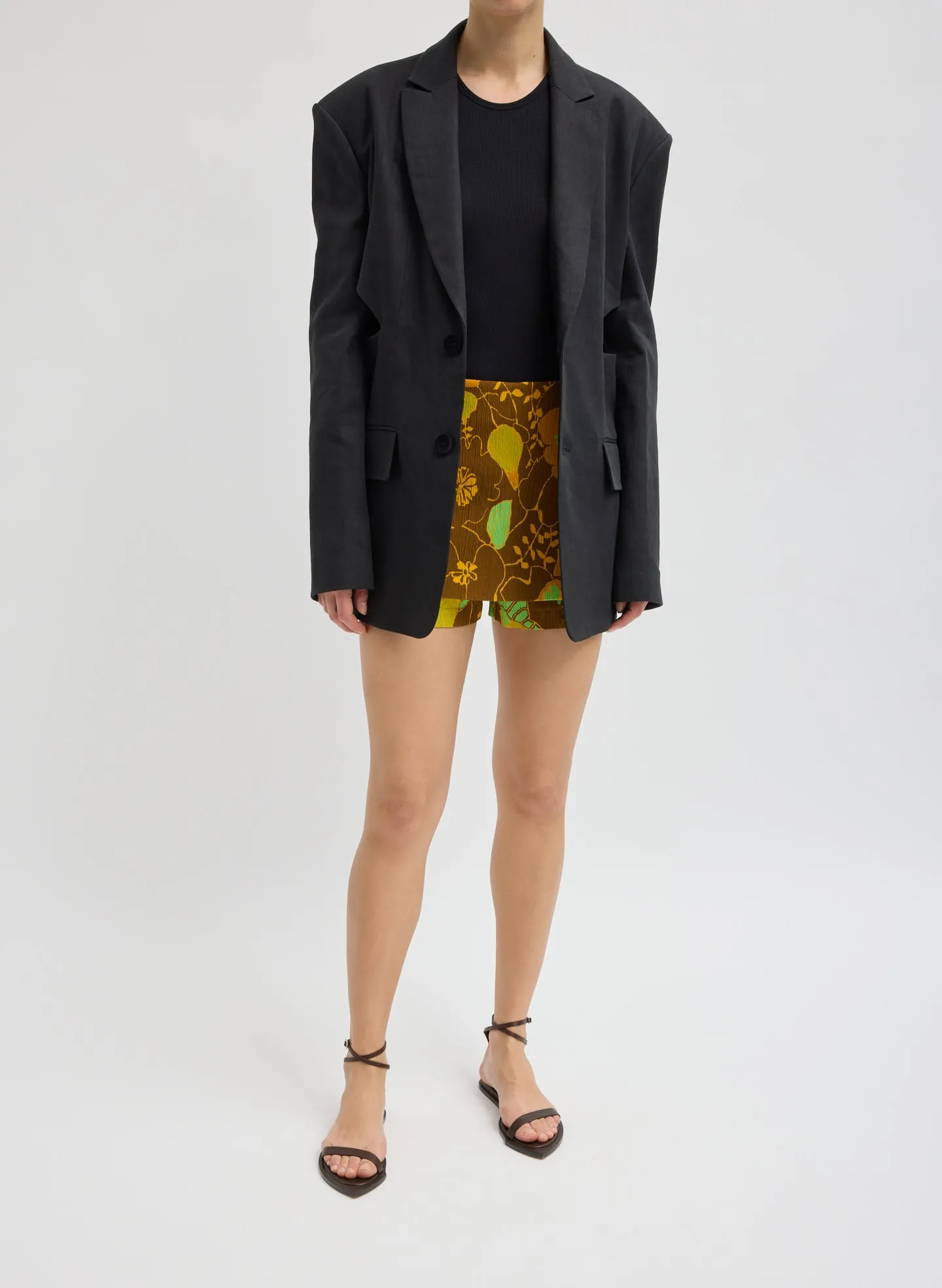 Stretch Linen Viscose Side Cut Blazer sold by Tibi product image thumbnail 5