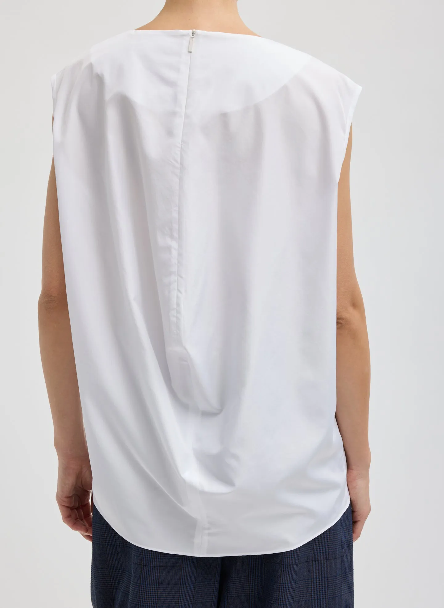 Summer Nylon Sleeveless Cocoon Top sold by Tibi product image thumbnail 3