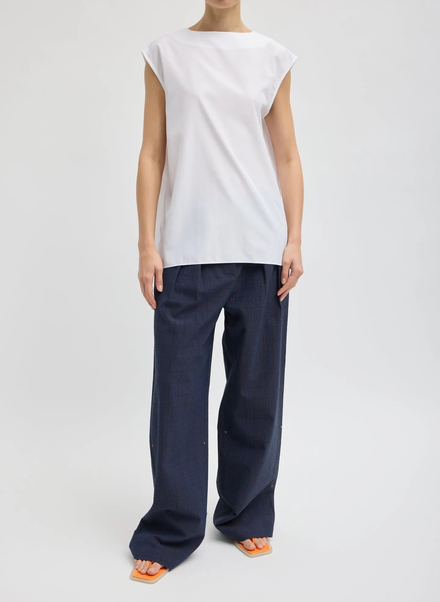 Summer Nylon Sleeveless Cocoon Top sold by Tibi product image thumbnail 4