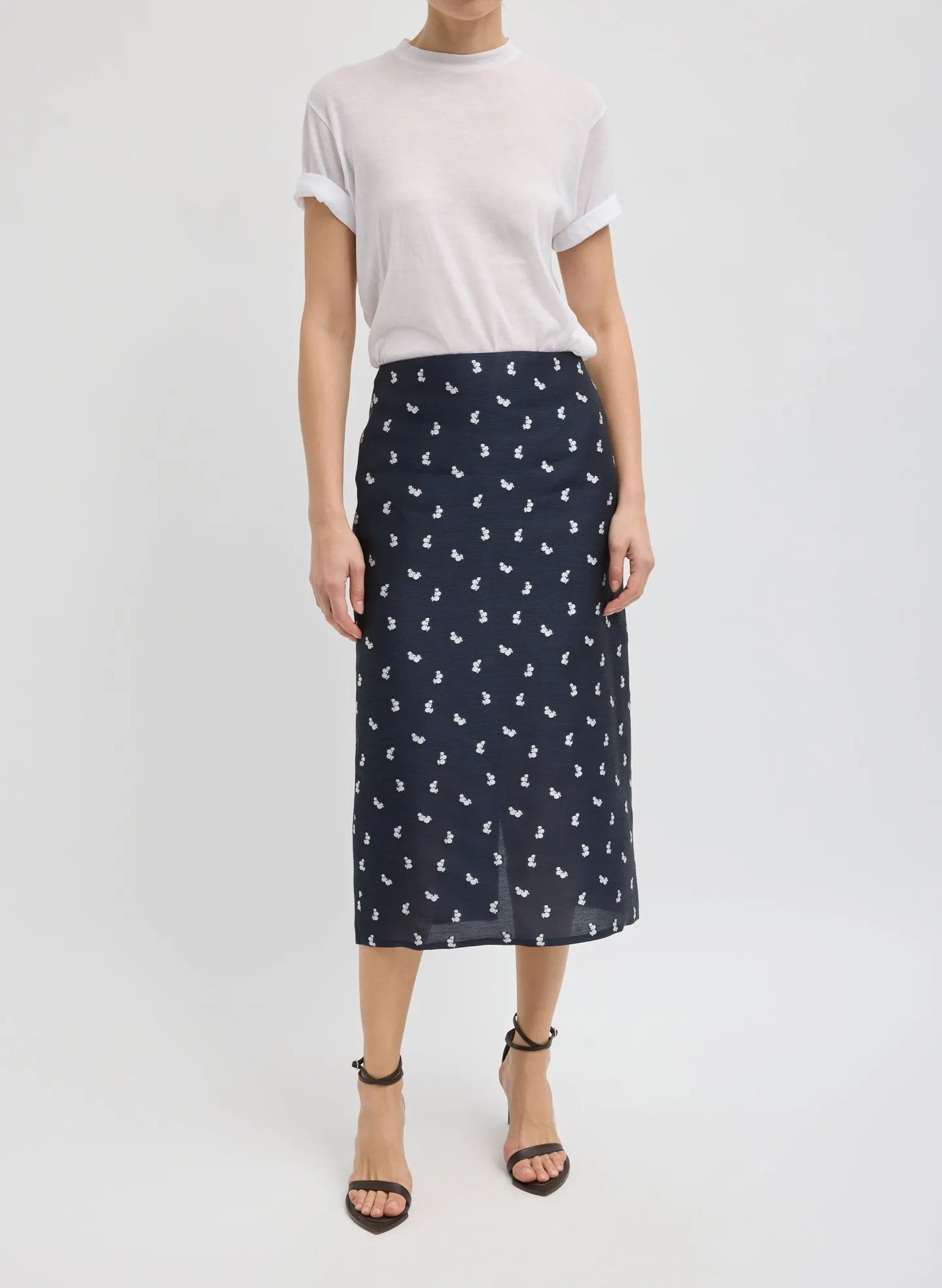Silk Gazar Jacquard Pencil Skirt sold by Tibi