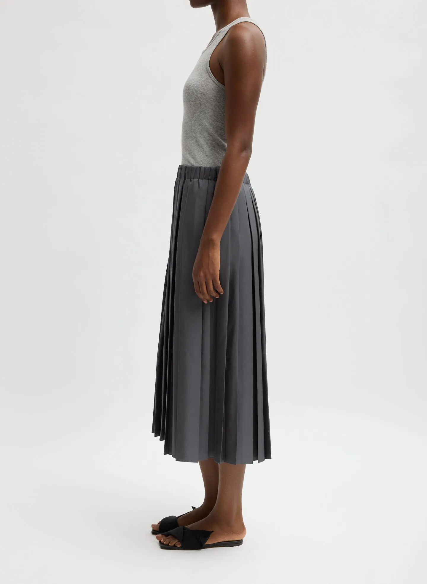 Feather Weight Pleated Pull On Skirt sold by Tibi product image thumbnail 2