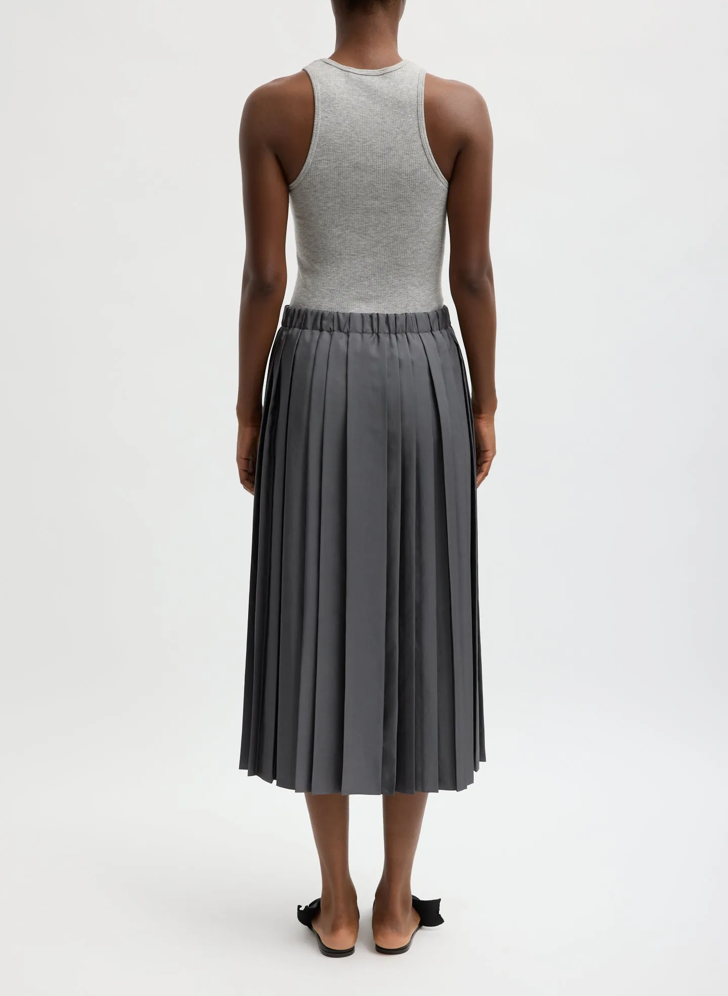 Feather Weight Pleated Pull On Skirt sold by Tibi product image thumbnail 3