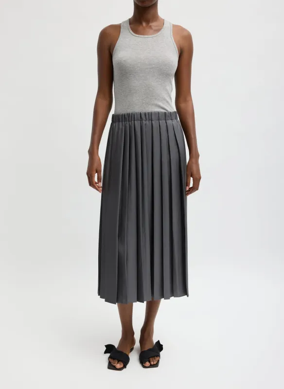 Feather Weight Pleated Pull On Skirt made by Tibi