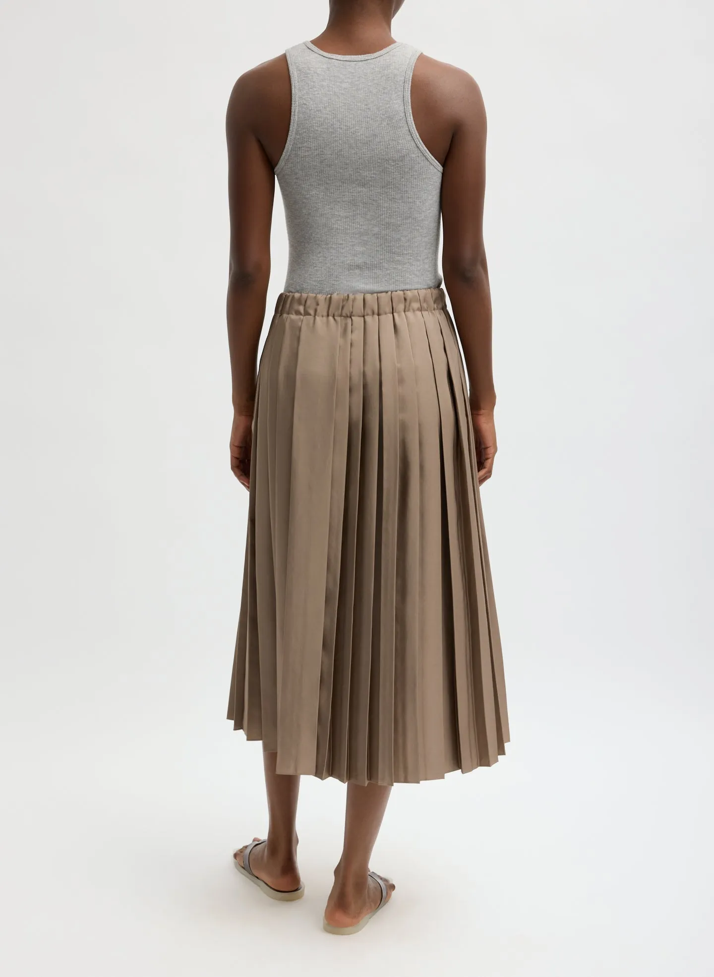 Feather Weight Pleated Pull On Skirt sold by Tibi product image thumbnail 3
