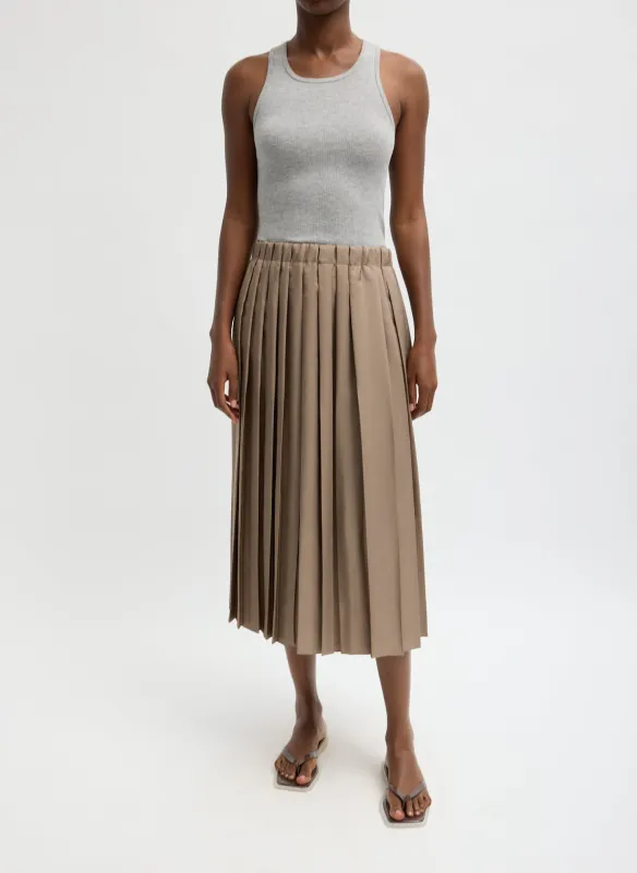 Feather Weight Pleated Pull On Skirt made by Tibi