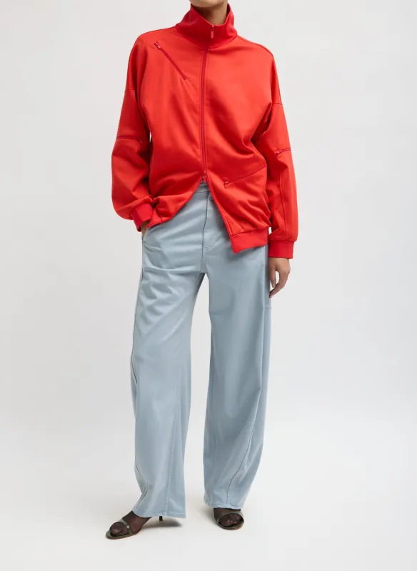 Active Knit Zipper Detailed Track Jacket made by Tibi