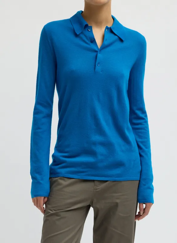 Skinlike Mercerized Wool Soft Sheer Polo made by Tibi