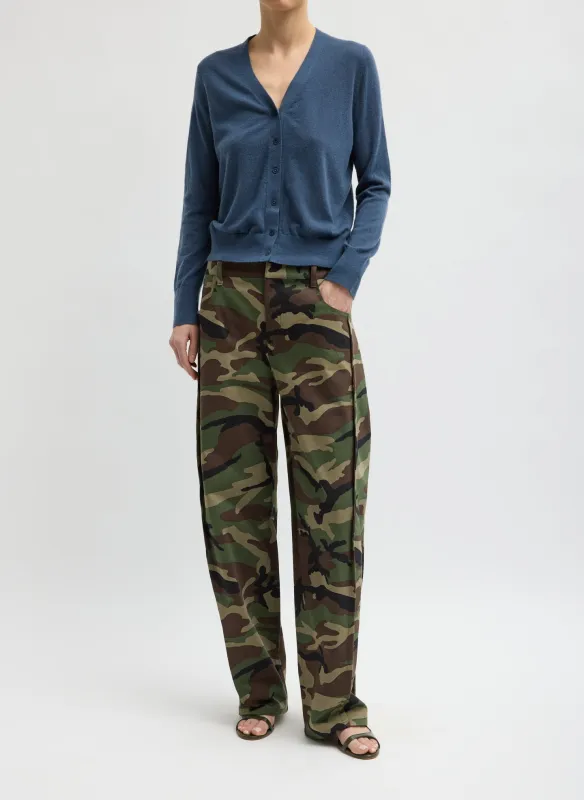Camouflage Twill Tuck Jean made by Tibi
