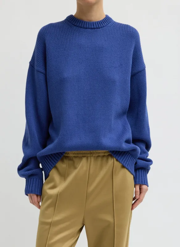 Cotton Wool Crewneck Easy Pullover made by Tibi