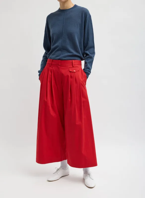 Bio Twill Triple Pleat Cropped Pant made by Tibi