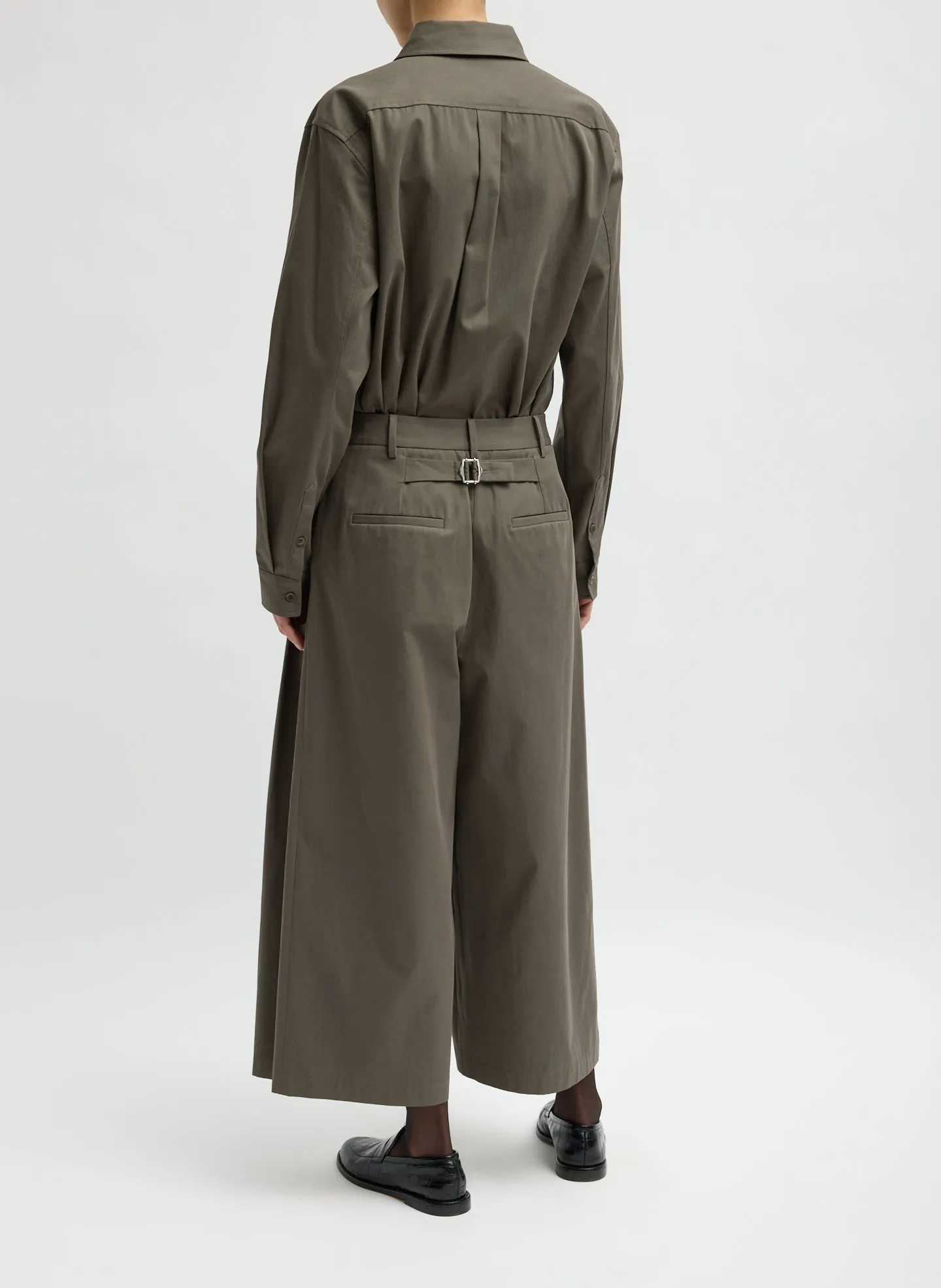 Bio Twill Triple Pleat Cropped Pant sold by Tibi product image thumbnail 3
