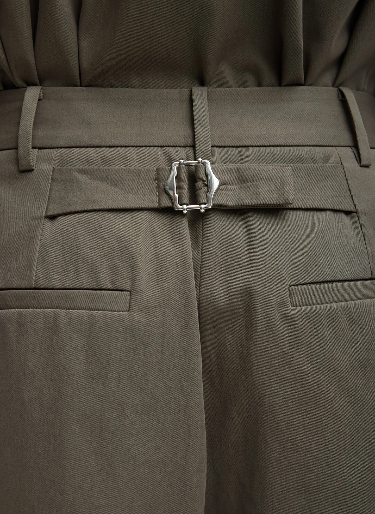 Bio Twill Triple Pleat Cropped Pant sold by Tibi product image thumbnail 5