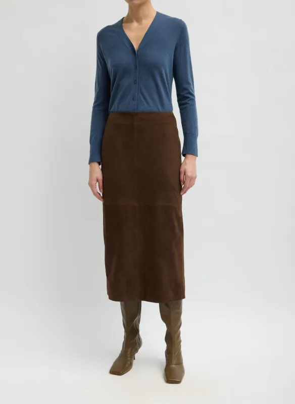 Suede Pencil Skirt made by Tibi