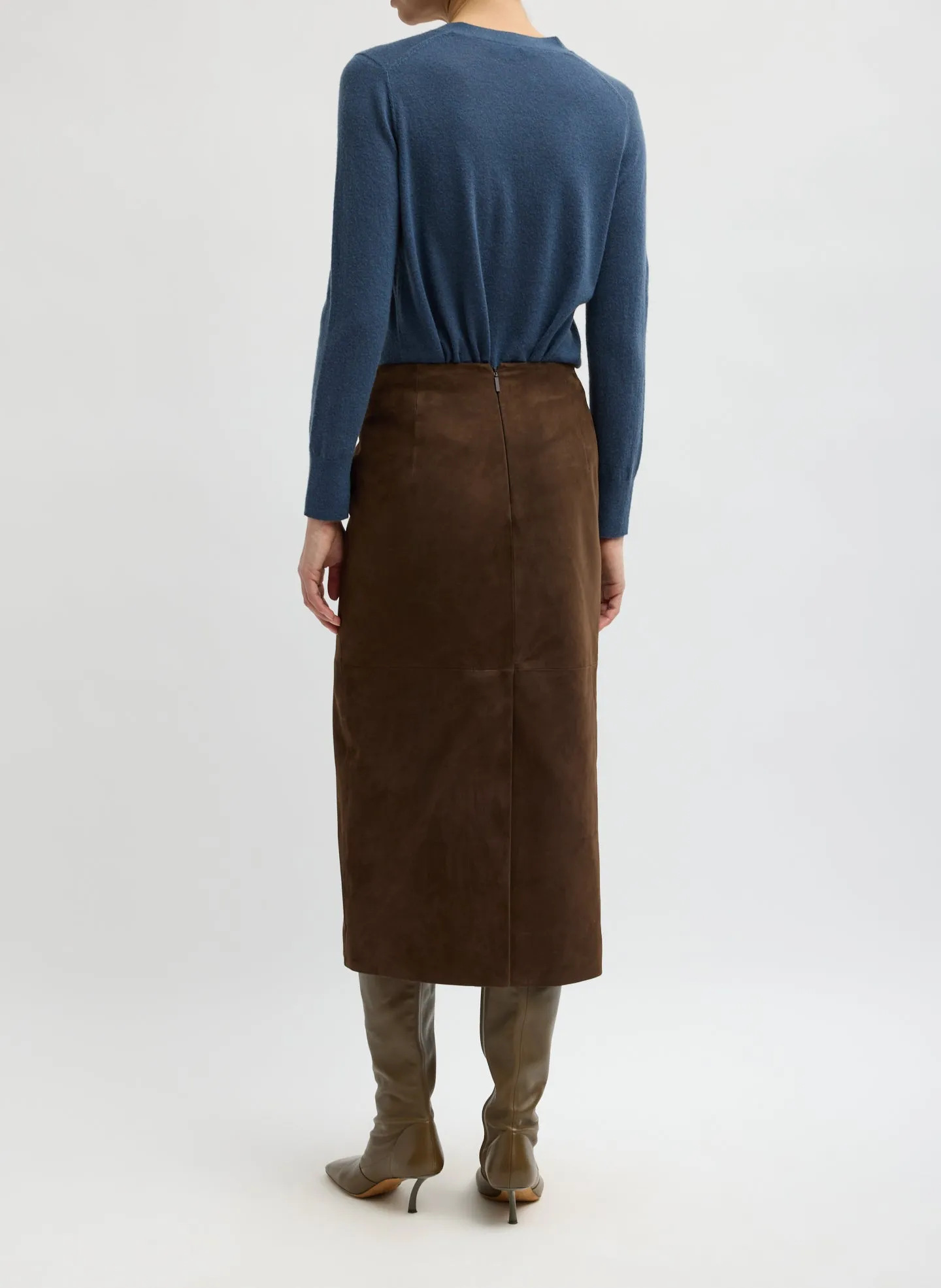 Suede Pencil Skirt sold by Tibi product image thumbnail 4