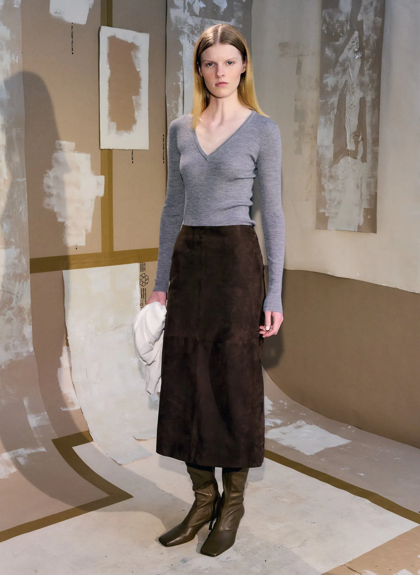 Suede Pencil Skirt sold by Tibi product image thumbnail 2