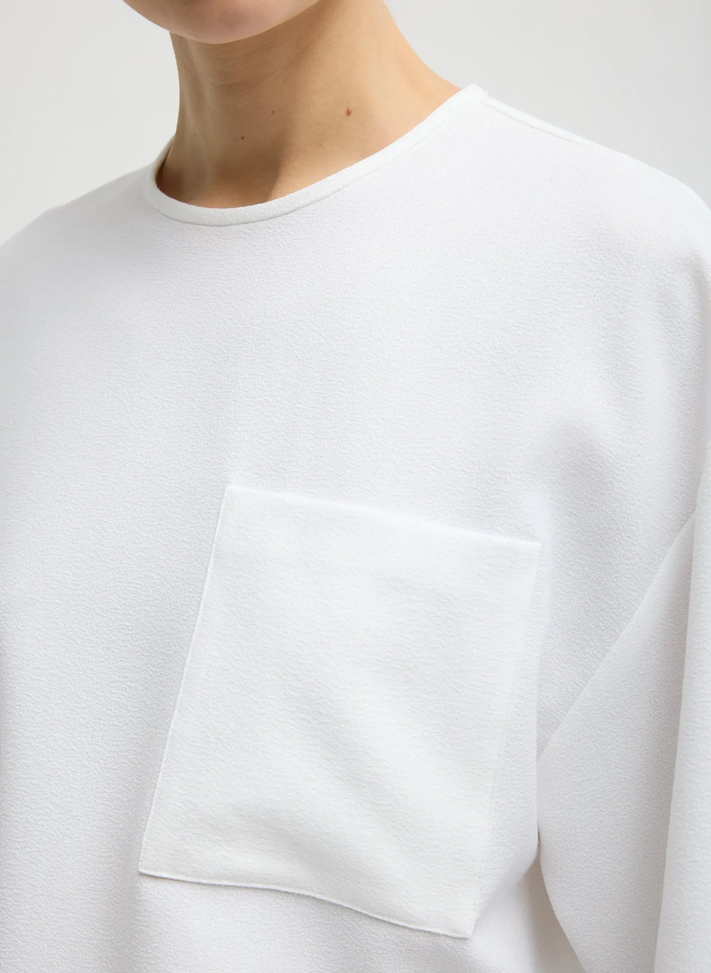 Mica Crepe Easy T-Shirt sold by Tibi product image thumbnail 5