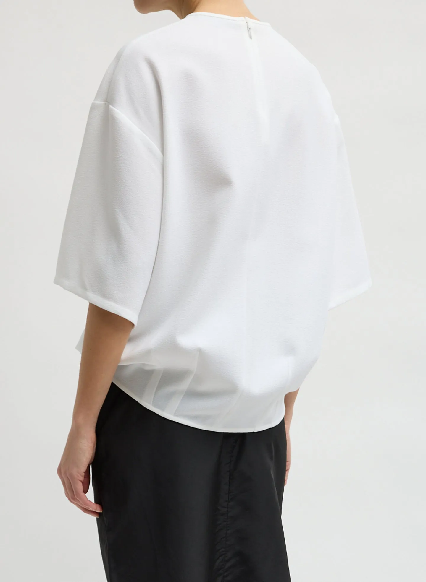 Mica Crepe Easy T-Shirt sold by Tibi product image thumbnail 3