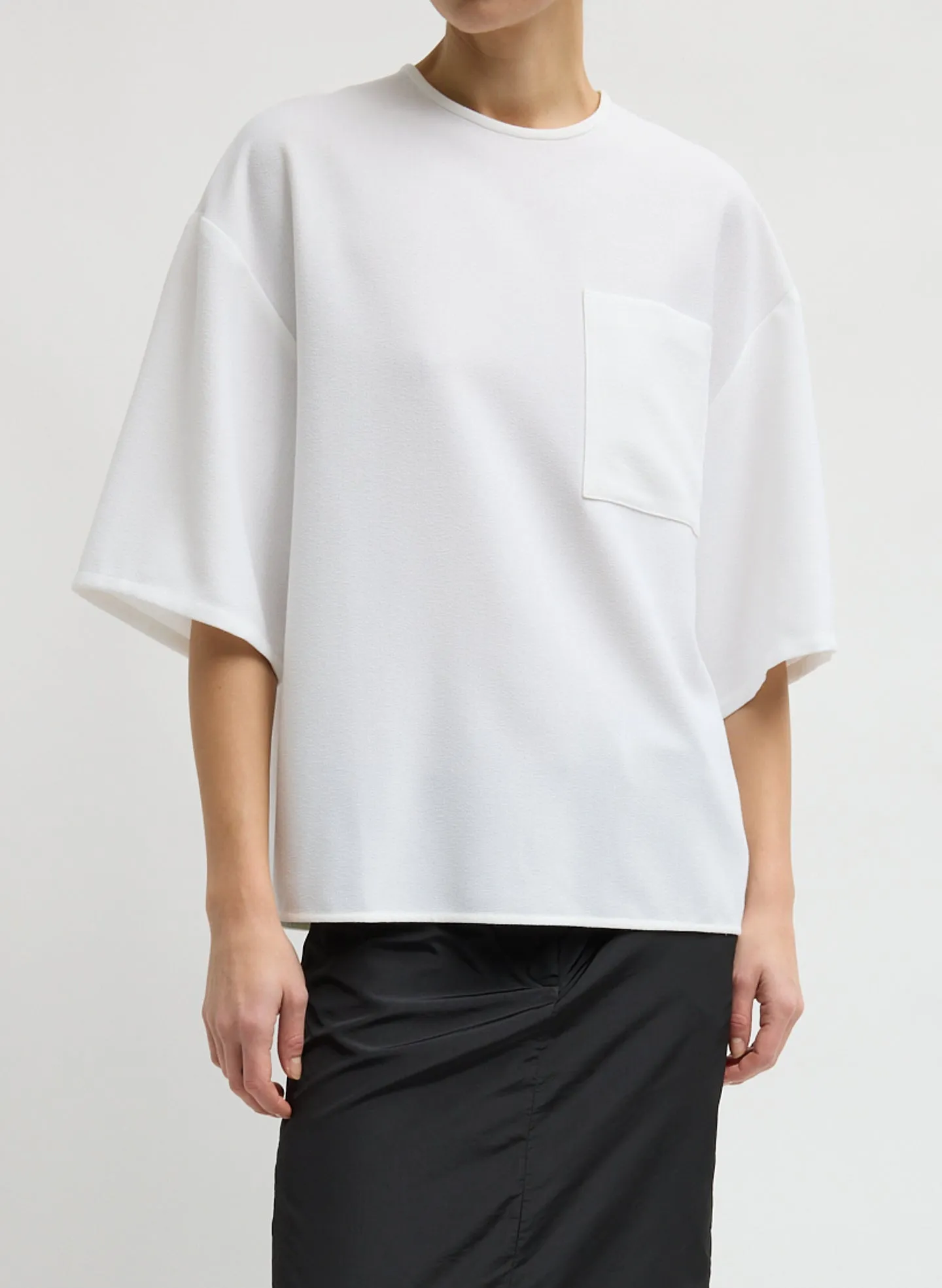 Mica Crepe Easy T-Shirt sold by Tibi
