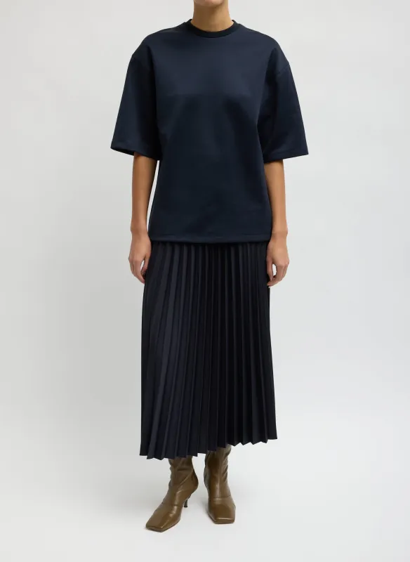Tropical Wool Pleating Sunray Skirt made by Tibi
