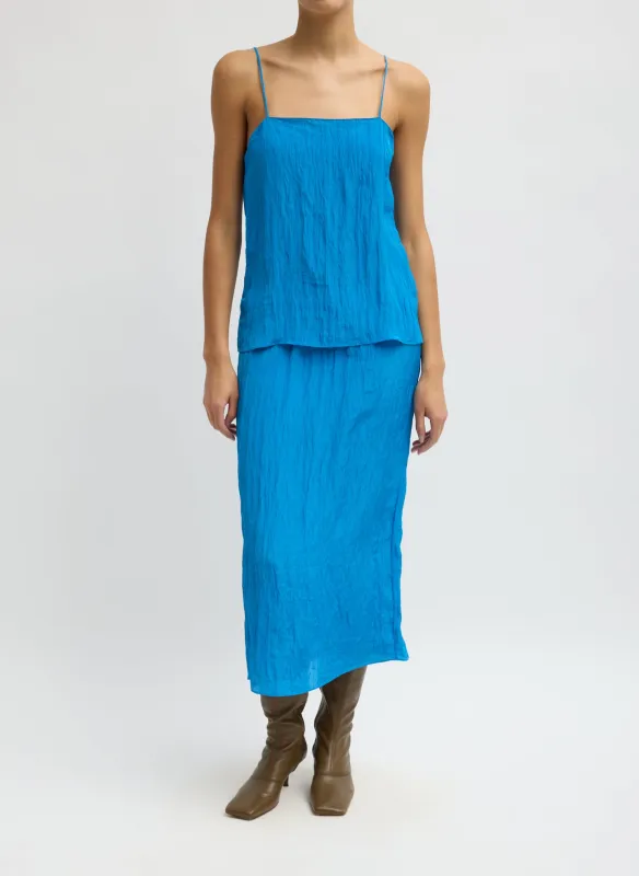 The Crinkle Slip Skirt made by Tibi