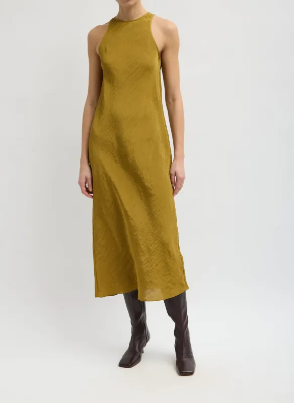 The Crinkle Slip Midi Bias Dress made by Tibi