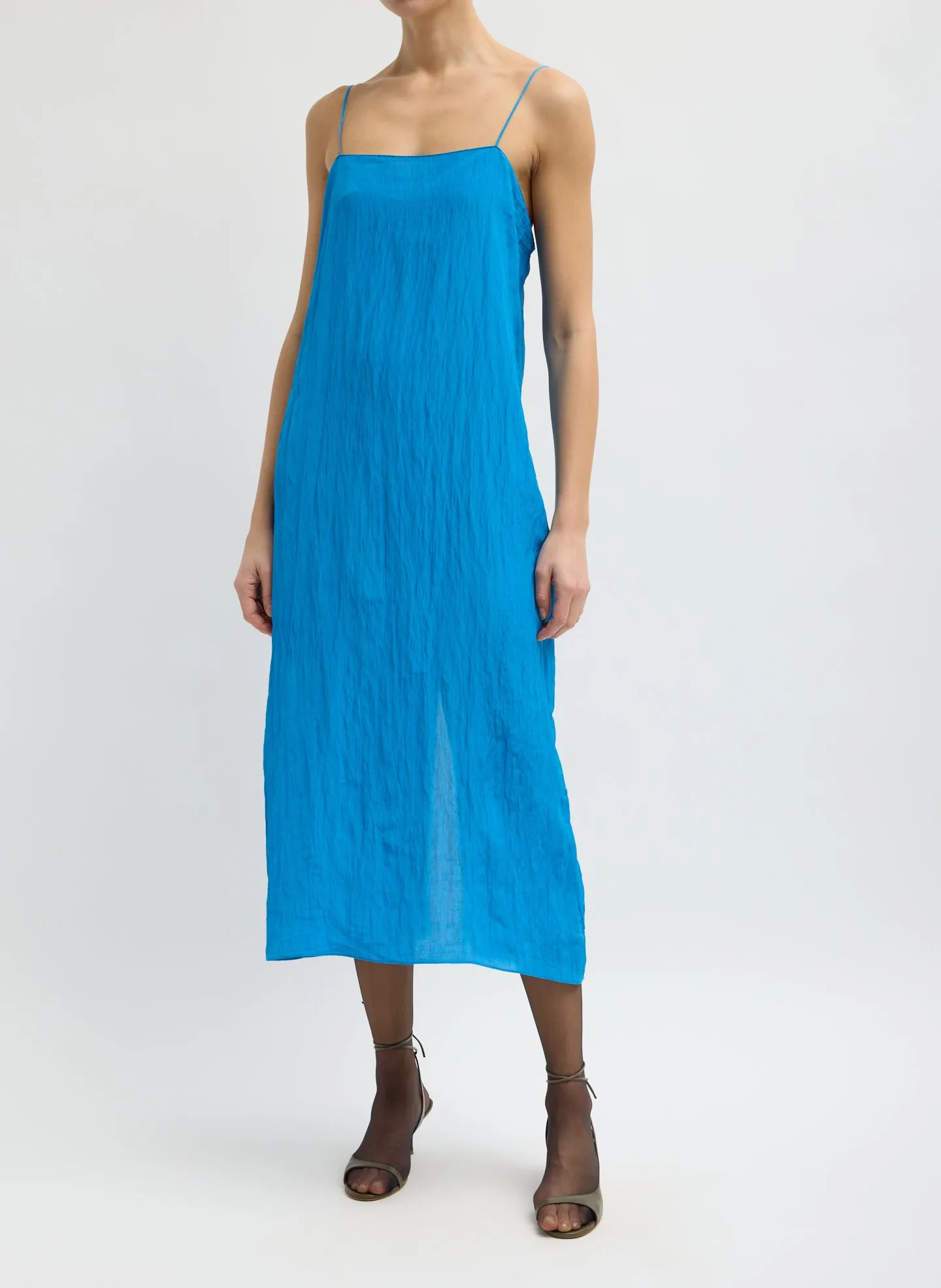 The Crinkle Slip Dress sold by Tibi