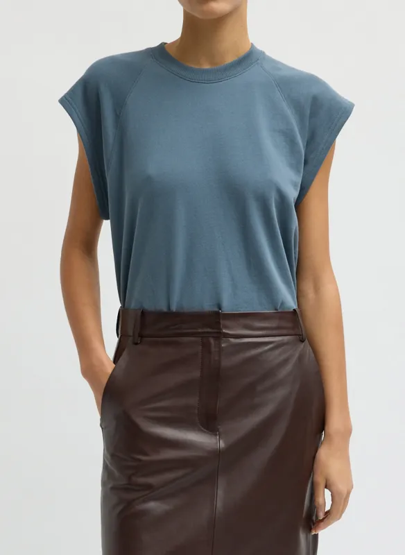 Light Weight Sweatshirting Sleeveless Easy Top made by Tibi